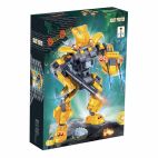 Set constructie Robot galben cu led, Banbao