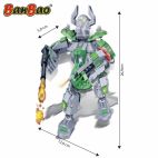 Set constructie Robot verde cu led, Banbao