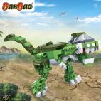 Set constructie Dinozaur biped, verde, Banbao