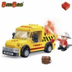 Set constructie Camion mic pompieri, Banbao