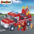 Set constructie Camion pompieri, Banbao