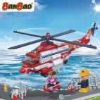 Set constructie Elicopter pompieri, Banbao