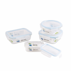 Cutie pentru alimente, din sticla termorezistenta, capac din plastic, 1,04 litri, Fresh Food