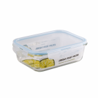 Cutie pentru alimente, din sticla termorezistenta, capac din plastic cu supapa, 1,52 litri, Fresh Micro