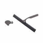 Racleta metalica pentru geam, cu lama din silicon si agatator autoadeziv