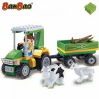 Set constructie Ecofarm, tractor cu remorca, Banbao