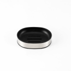 Fürdőszobai szett, 3 darabos, kerek, inox