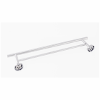 Suport pentru prosop, bara dubla, montare pe perete, inox satinat, 60 cm