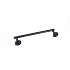 Suport pentru prosop, cu montare pe perete, negru mat, 40 cm