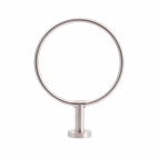 Suport pentru prosop, cu montare pe perete, rotund, inox satinat