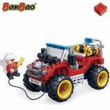 Set constructie Jeep pompieri, Banbao