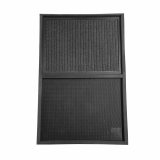 Covor dezinfectant, cauciuc si mocheta, 90x60x3 cm