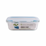 Cutie pentru alimente, din sticla termorezistenta, capac din plastic, 1,04 litri, Fresh Food