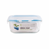 Cutie pentru alimente, din sticla termorezistenta, capac din plastic, 1,2 litri, Fresh Food