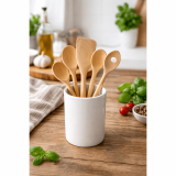 Set 5 ustensile din lemn, Woody