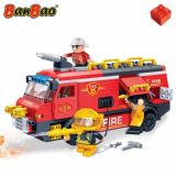Set constructie Pompieri, camion de interventie, Banbao
