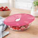 Vas oval cu capac de plastic 1,6 litri, Sempre