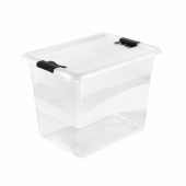 Cutie depozitare, 24 litri, Cornelia, transparenta