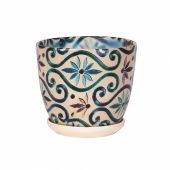 Ghiveci ceramica cu farfurie, Wenus, desen