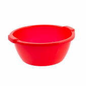 Lighean rotund cu manere, 15 litri, rosu