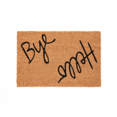Hello/Bye festett kókusz lábtörlő, 60x40 cm