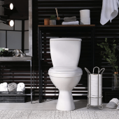 Suport hartie igienica, otel cromat, inaltime 43 cm