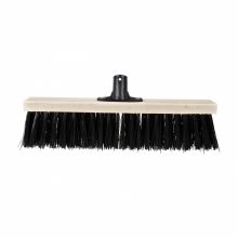 Utcai seprű, fa foglalattal és műanyag menettel, 40 cm