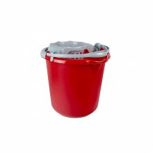 Kerek vödör, csavaróval, műanyag fogantyúval, 10 liter