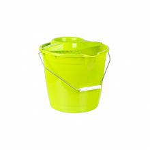 Galeata rotunda, 10 litri, cu storcator si maner metalic