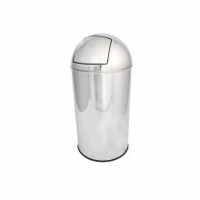 Cos gunoi rotund, inox, 35 litri, Push Cos gunoi rotund, inox, 35 litri, Push