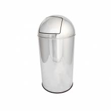 Cos gunoi rotund, inox, 50 litri, Push Cos gunoi rotund, inox, 50 litri, Push