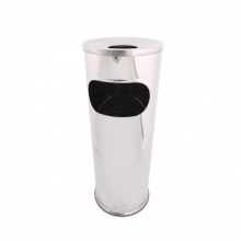 Cos gunoi cu scrumiera, inox, diametru 21 cm, inaltime 58 cm Cos gunoi cu scrumiera, inox, diametru 21 cm, inaltime 58 cm