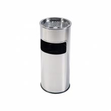 Cos gunoi cu scrumiera, inox, diametru 25,5 cm, inaltime 60,5 cm Cos gunoi cu scrumiera, inox, diametru 25,5 cm, inaltime 60,5 cm