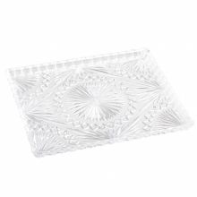 Kristály típusú tálca, 32,5x27,5 cm