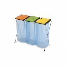 Suport sac menajer, Nature 3, galben, portocaliu si verde Suport sac menajer, Nature 3, galben, portocaliu si verde