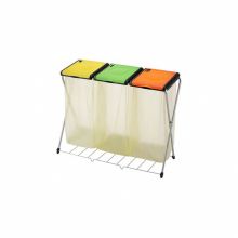 Suport sac menajer, Nature 3 Plus, galben, portocaliu si verde