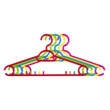 Cooper műanyag vállfa szett, 6 db, 39 cm