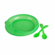 Set farfurie cu doua lingurite, 440 ml, Baby