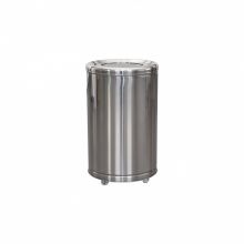 Cos gunoi cu roti, inox, capac batant, 65 litri Cos gunoi cu roti, inox, capac batant, 65 litri