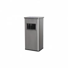 Cos gunoi cu scrumiera, 24x30x61 cm, inox Cos gunoi cu scrumiera, 24x30x61 cm, inox