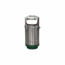 Cos gunoi cu scrumiera, inox, capac mobil, 75 litri Cos gunoi cu scrumiera, inox, capac mobil, 75 litri