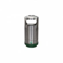 Cos gunoi cu scrumiera, inox, corp mobil, 75 litri Cos gunoi cu scrumiera, inox, corp mobil, 75 litri