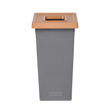 Cos gunoi pentru colectare selectiva, 75 litri, Fit, capac deschis