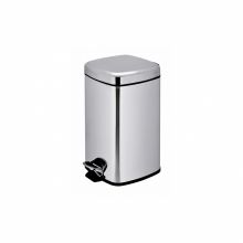 Cos gunoi patrat, cu pedala, inox, 12 litri Cos gunoi patrat, cu pedala, inox, 12 litri