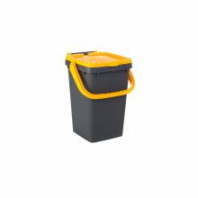 Cos stivuibil cu capac si maner, 25 litri, Ecoplus Cos stivuibil cu capac si maner, 25 litri, Ecoplus