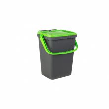 Cos stivuibil cu capac si maner, 40 litri, Ecoplus Cos stivuibil cu capac si maner, 40 litri, Ecoplus