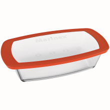 Cutie pentru alimente, din sticla, cu capac din plastic, 1,5 litri Cutie pentru alimente, din sticla, cu capac din plastic, 1,5 litri