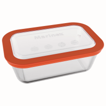 Üveg ételtároló műanyag fedéllel 750 ml Üveg ételtároló műanyag fedéllel 750 ml