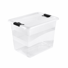 Cutie depozitare, 24 litri, Cornelia, transparenta