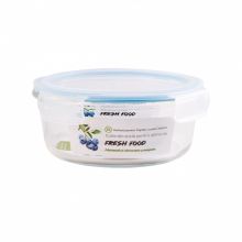 Fresh Food ételtároló, hőálló üvegből, műanyag fedéllel, 950 ml